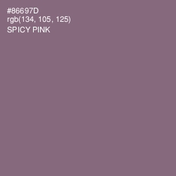 #86697D - Spicy Pink Color Image